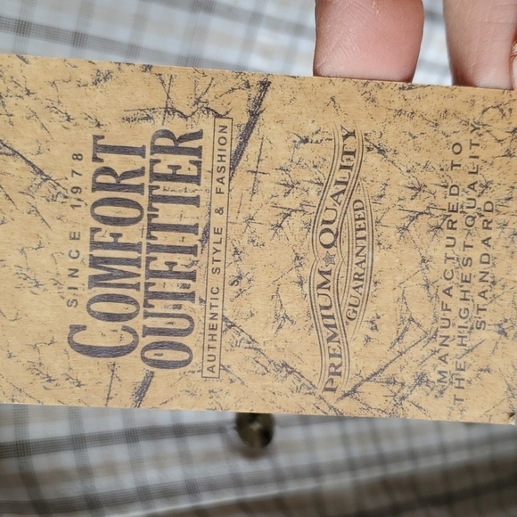 Comfort Outfitter NWT 3XL lt tan plaid SS button down shirt 25$ Retail - Picture 5 of 10